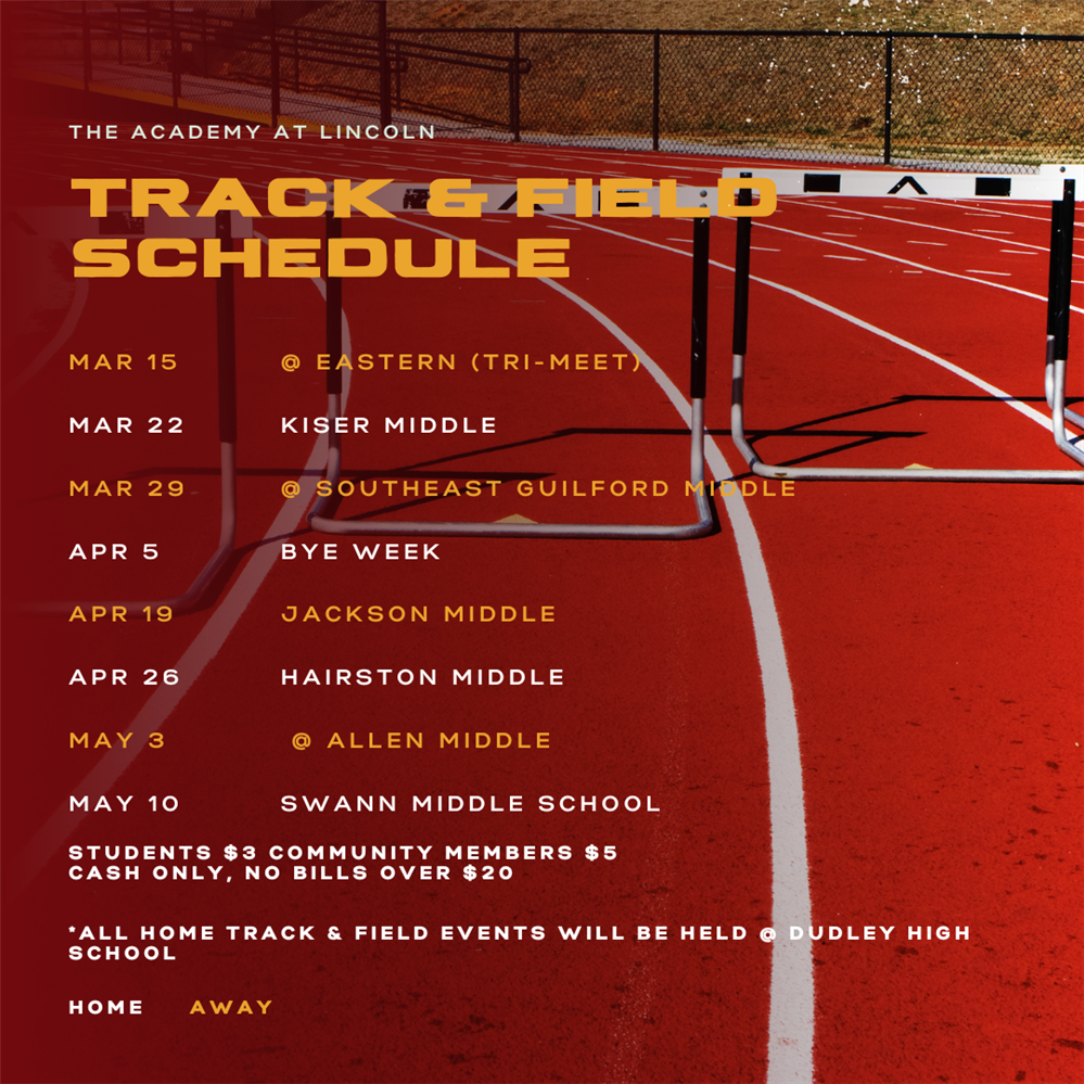 Track Field Schedule